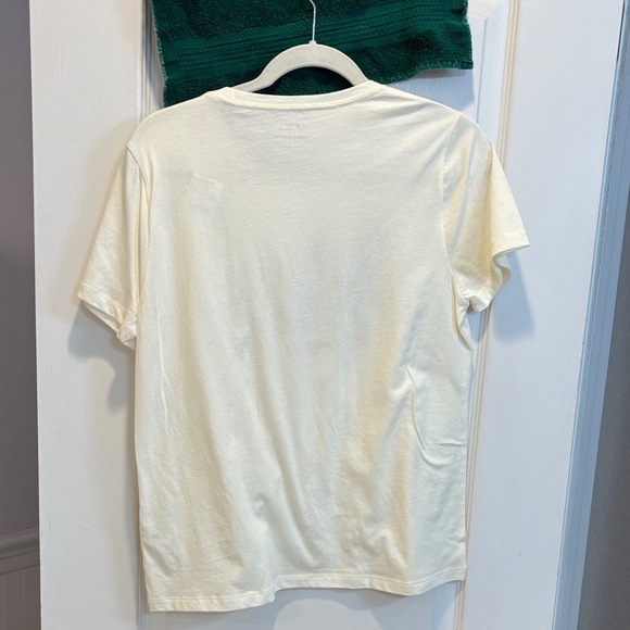 NWT J Crew Cream Paris Graphic Tee - Picture 3 of 4